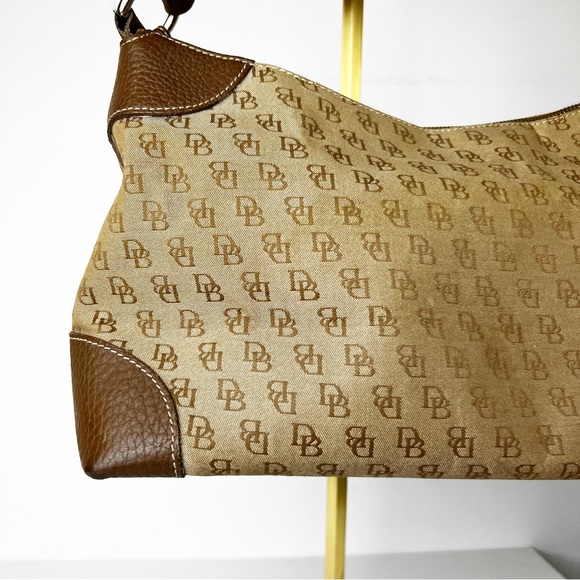 Dooney & Bourke Brown Monogram Signature Hobo - Picture 3 of 14